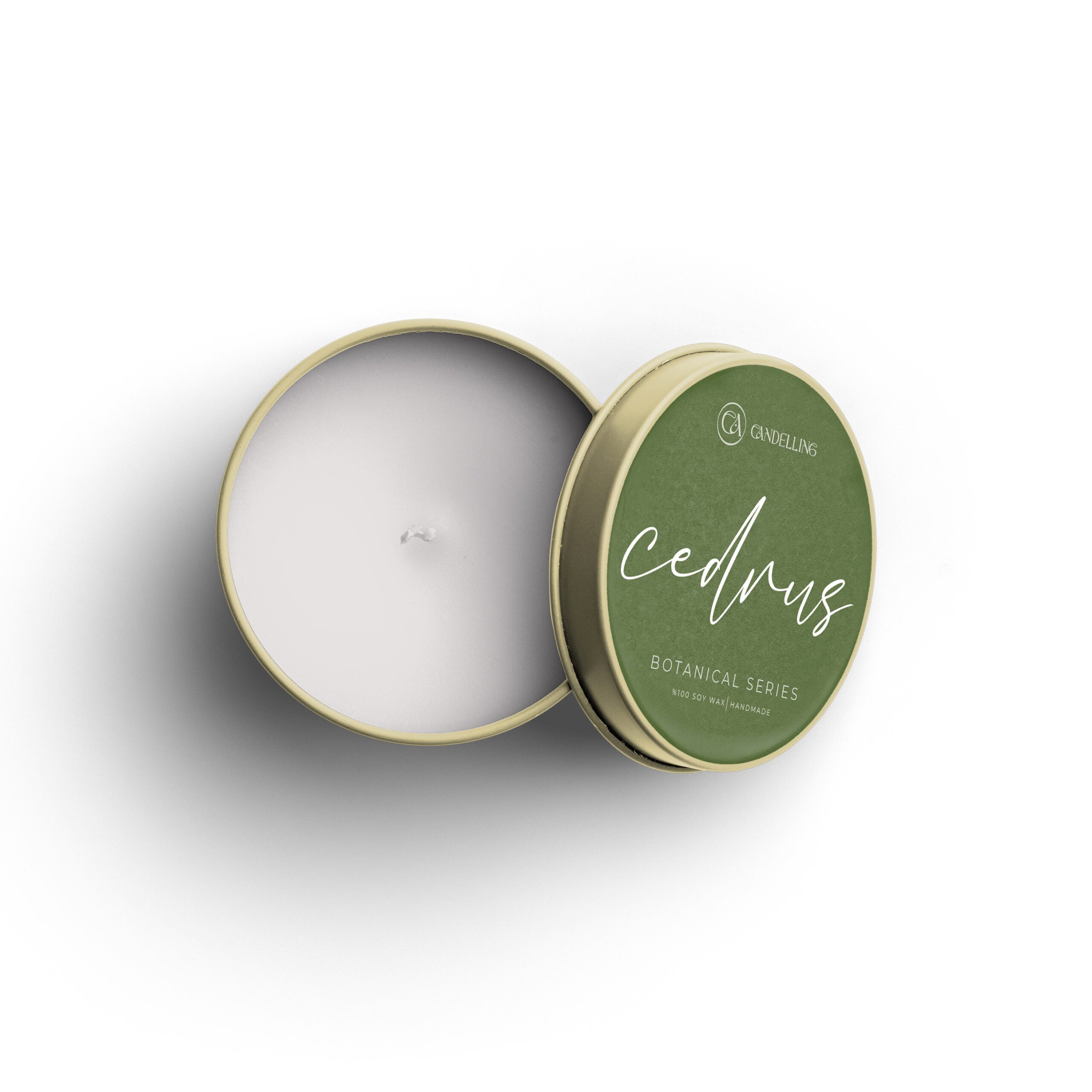 Botanical Series Metal Box Candle Cedar