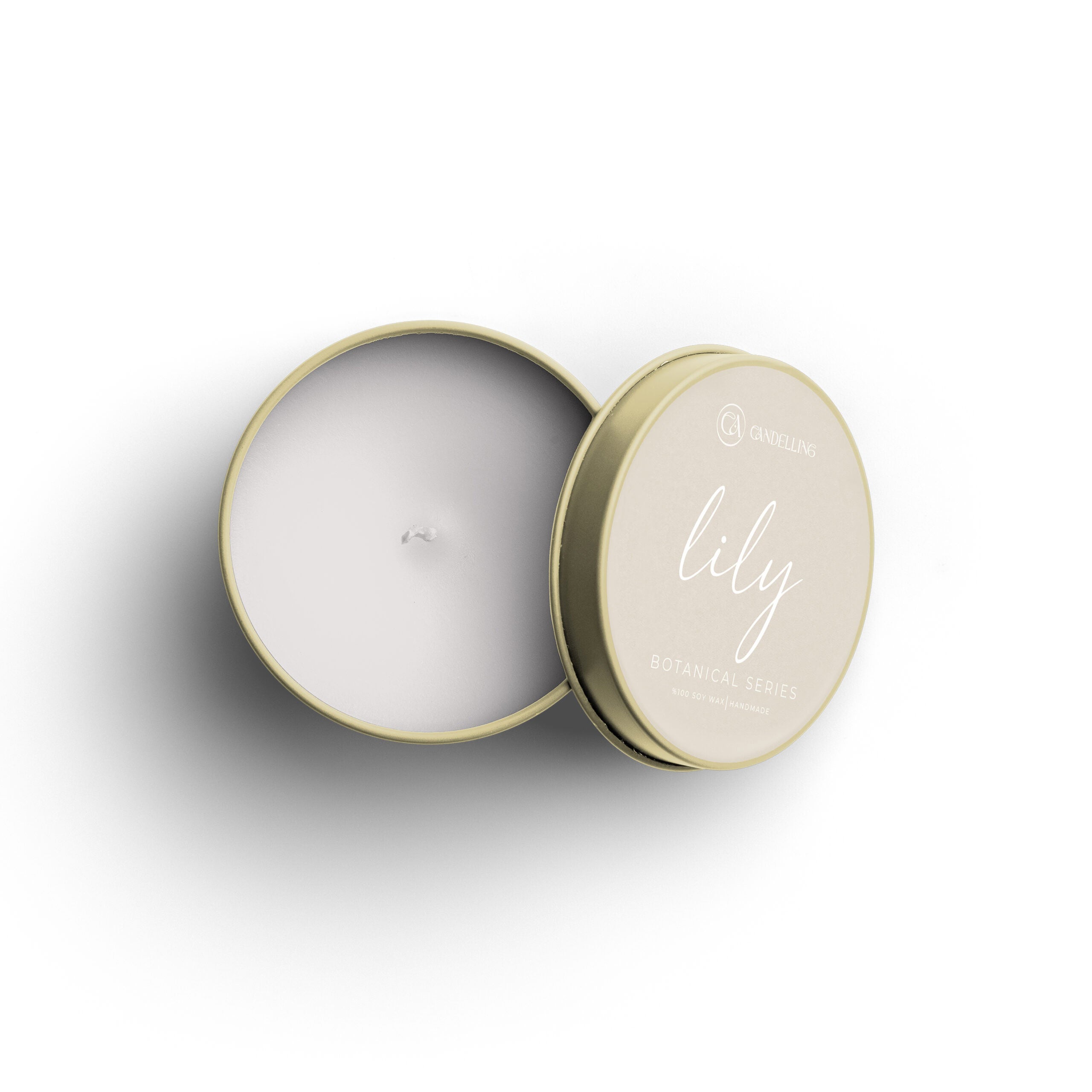 Botanical Series Metal Boxed Candle Lily