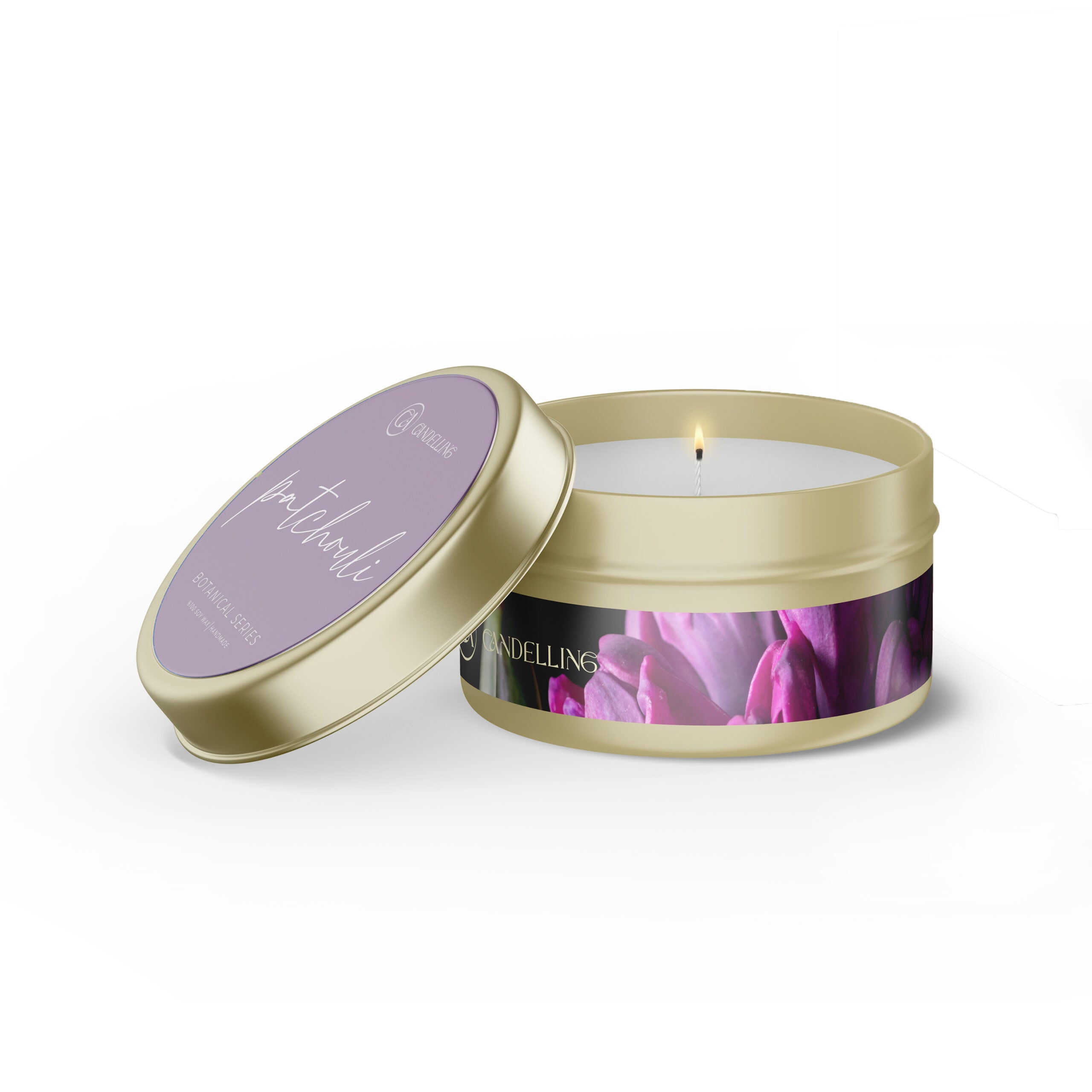 Botanical Series Metal Box Candle Patchouli