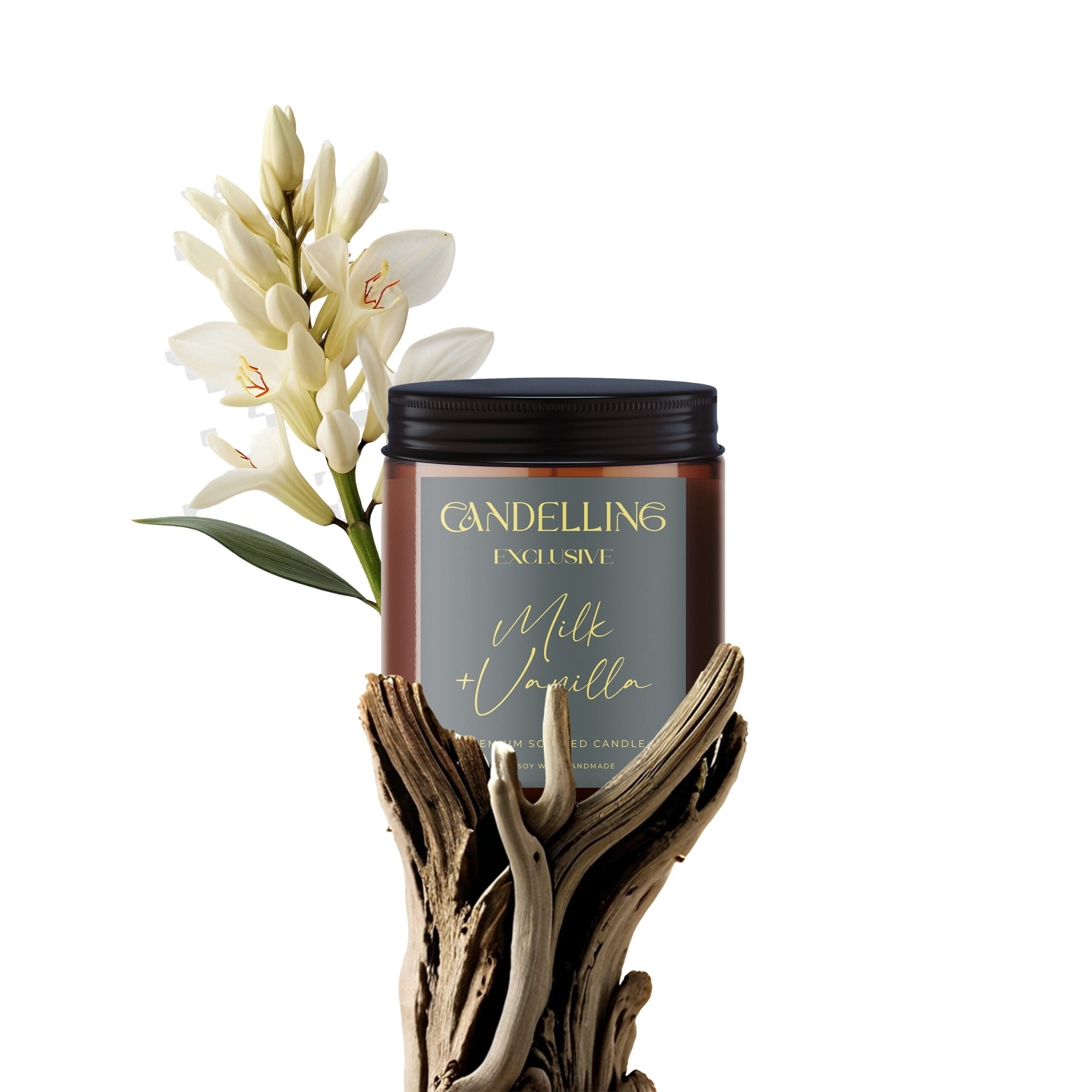 Exclusive Series Milk + Vanilla Candle 250 Ml