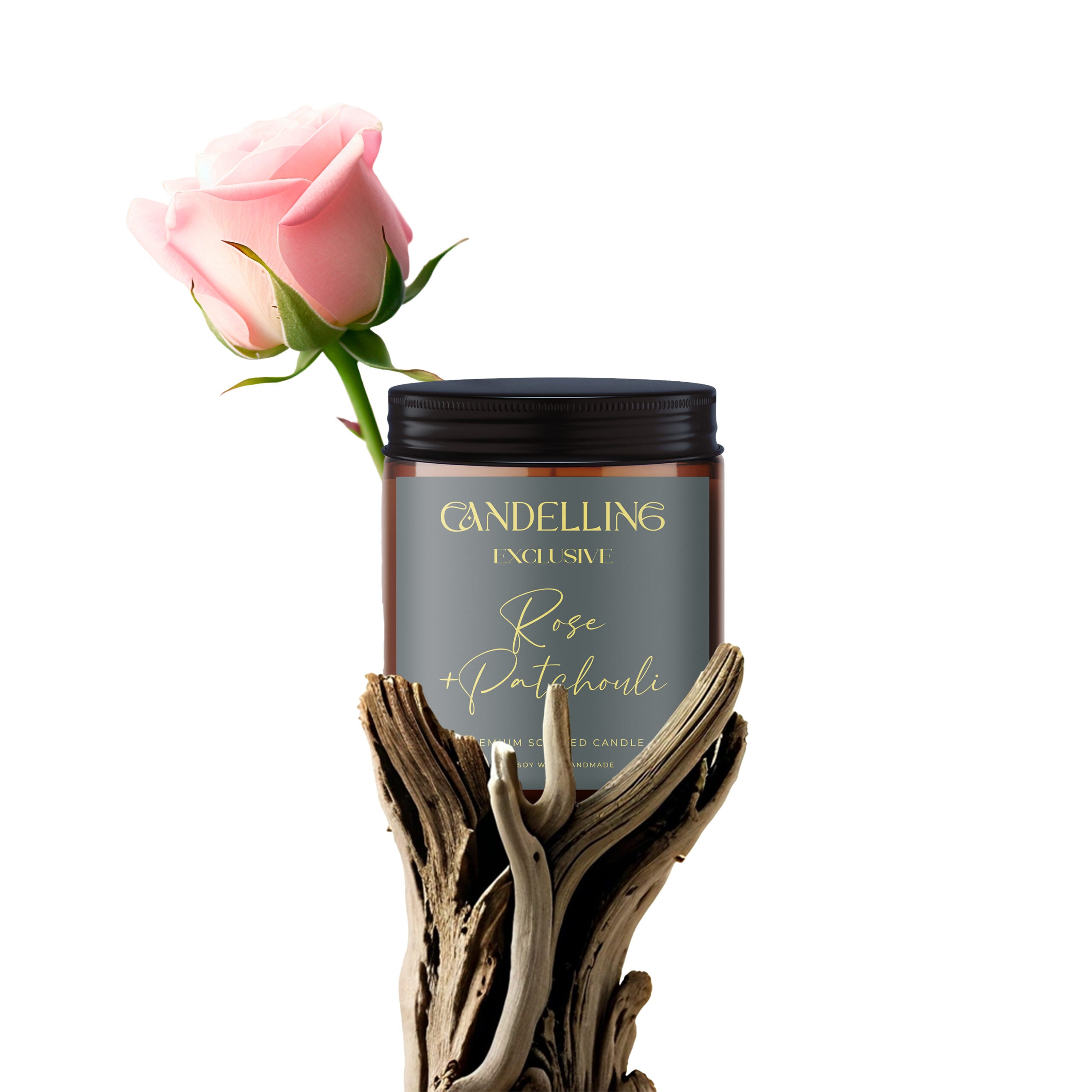 Exclusive Series Rose + Patchouli Candle 250 Ml